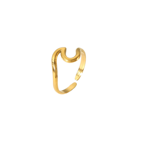 GOLD WAVE RING CoastBcn