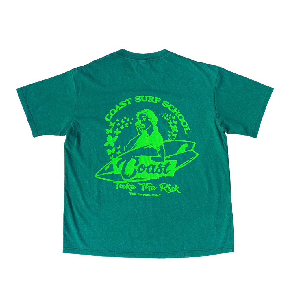 Mayoral Green Cotton Surfer Print T-Shirt