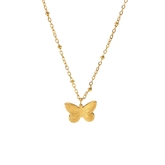 Gold Mariposa Necklace CoastBcn