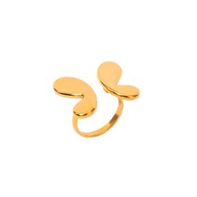 GOLD SEPARATE BUTTERFLY RING CoastBcn
