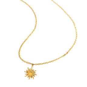 Gold Sun Necklace CoastBcn